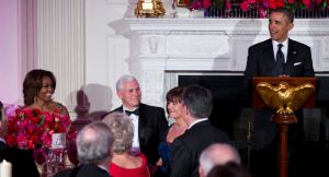 Barack Obama, Michelle Obama, Mike Pence