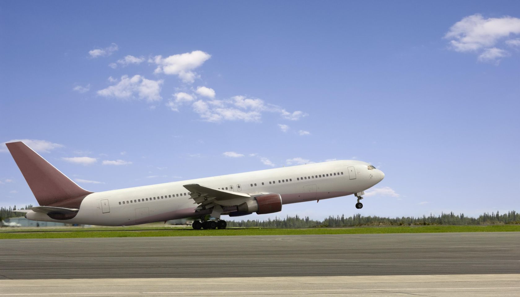 Aeroplane on runway for takeoff