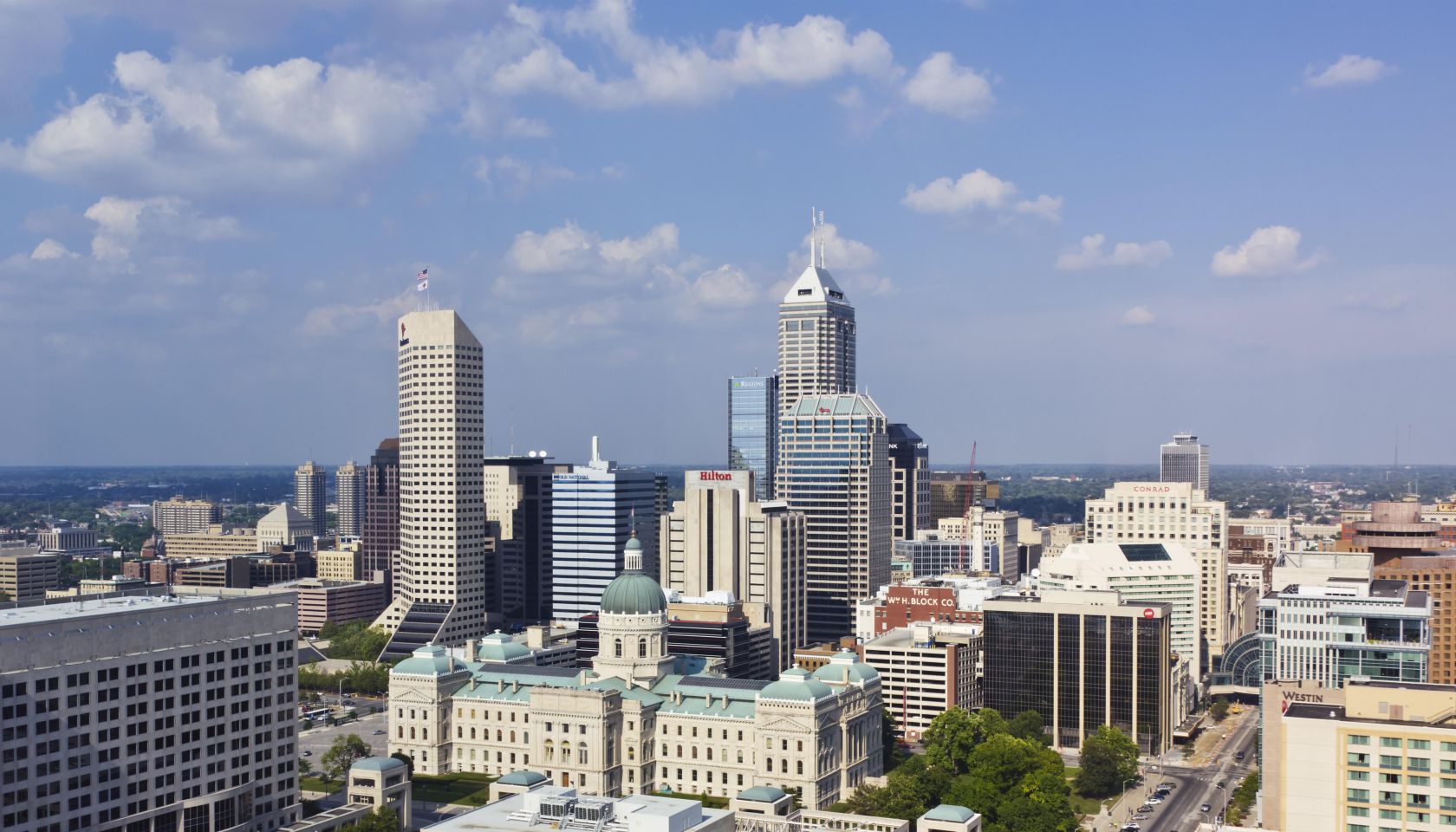 Indianapolis City Skyline