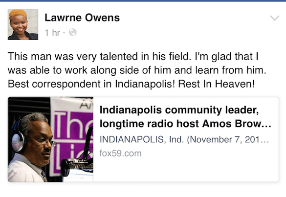 Lawrne Owens on Amos