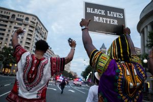 Activists At The White House Protest Shooting Deaths Of Two Black Men By Police