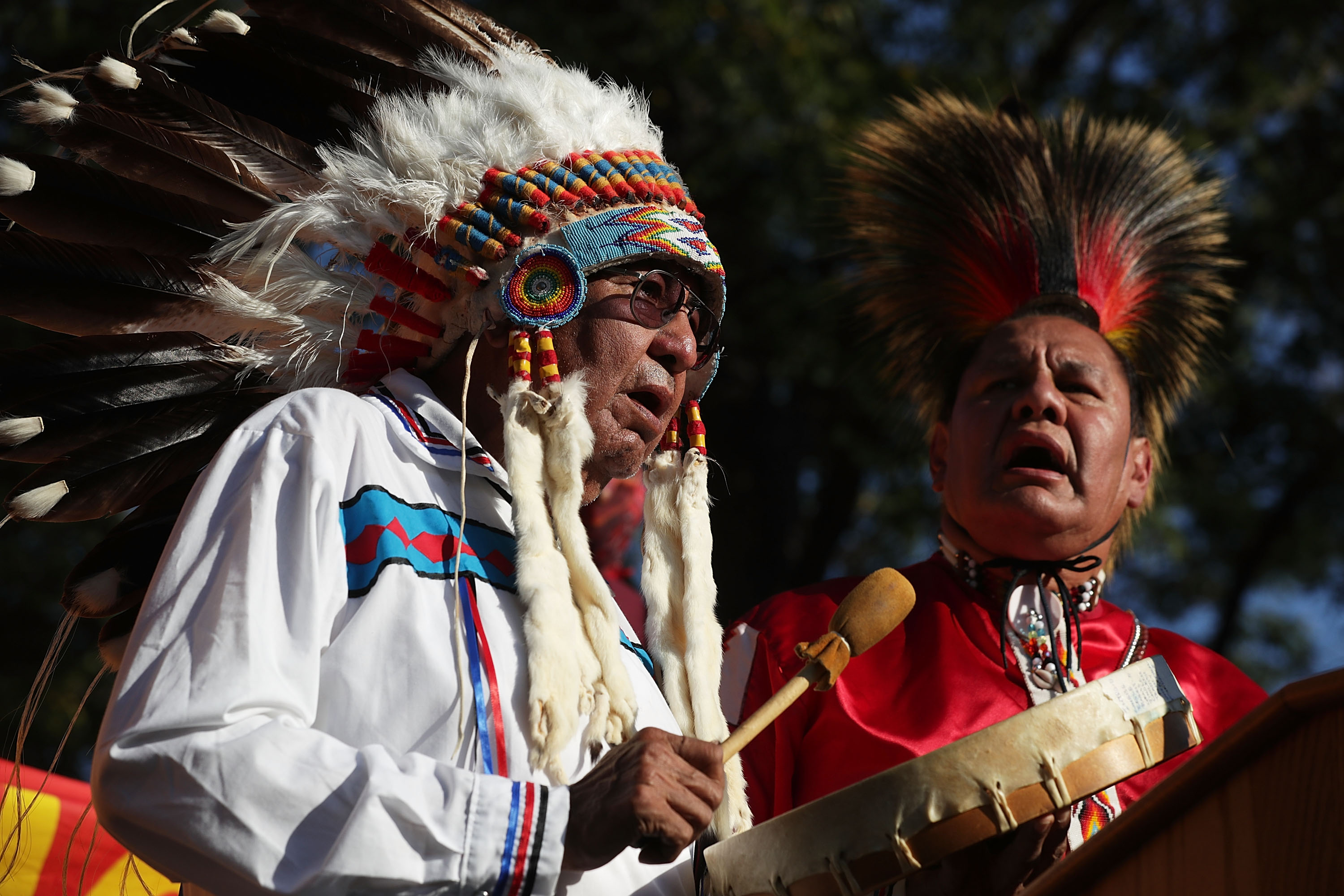 Sen. Bernie Sanders Leads Rally Against The Dakota Access Pipeline