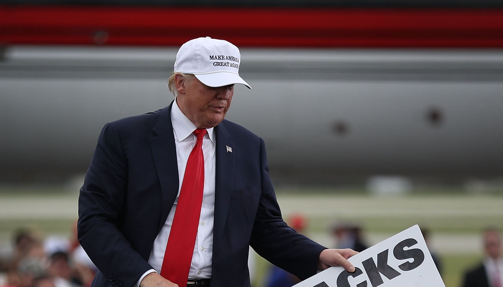 GOP Presidential Nominee Donald Trump Campaigns In Battleground State Of Florida