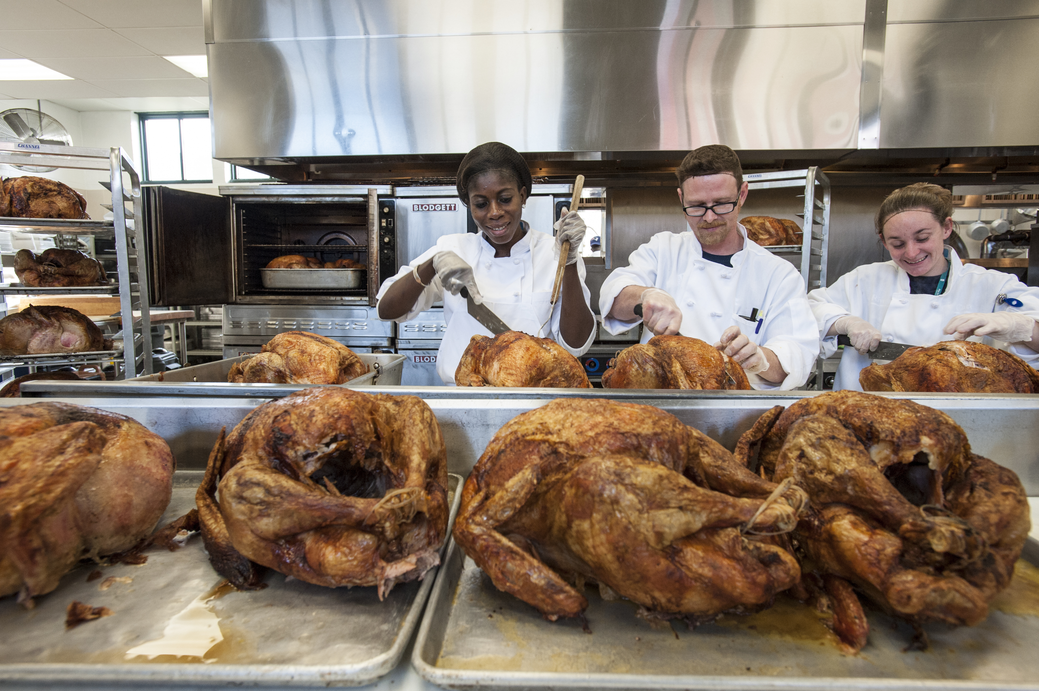 Thanksgiving Dinner prep at Pine St. Inn, Boston