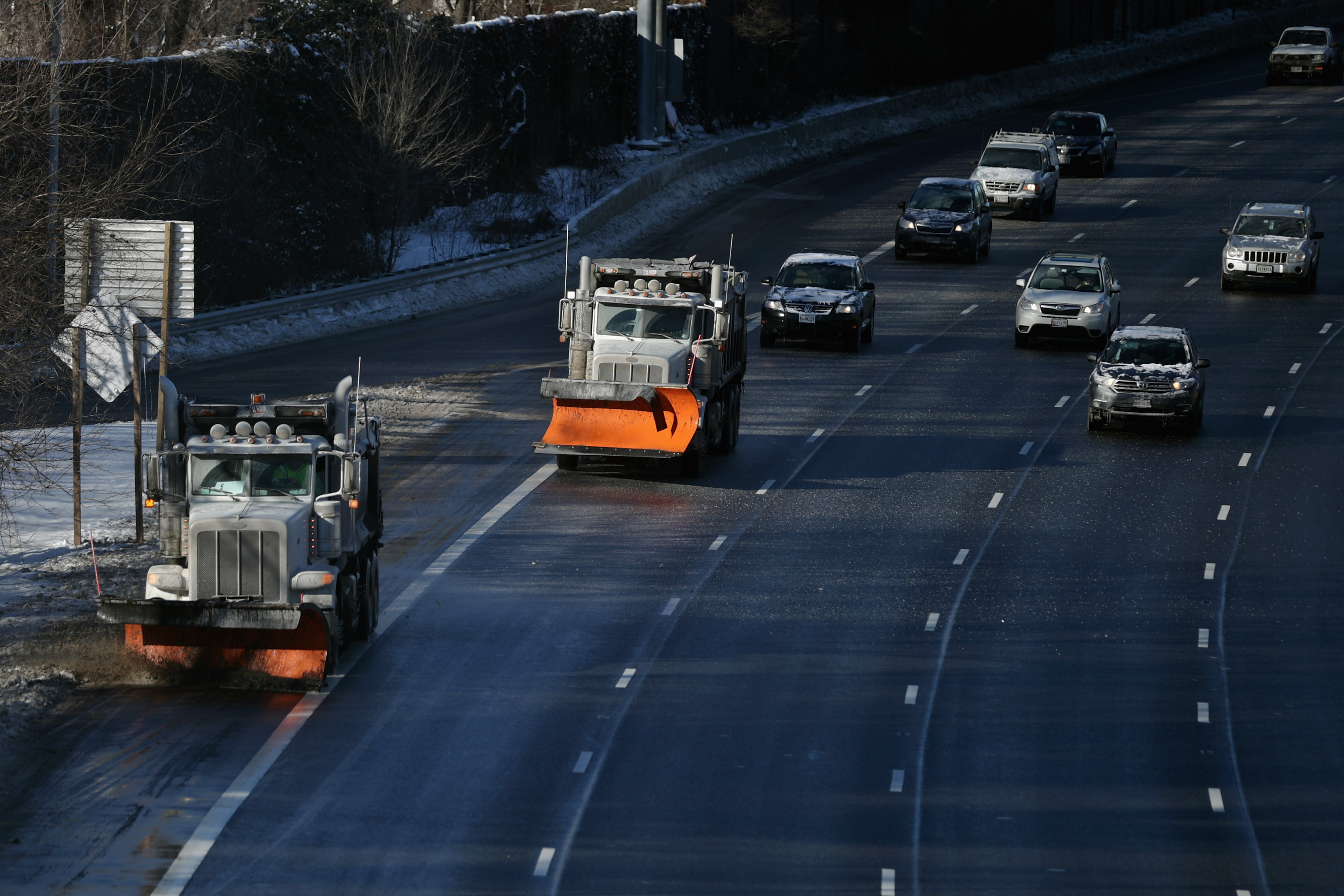 Heavy Snow And Frigid Temperatures Settle Over Washington DC