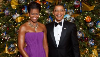 Formal White House Christmas Tree Portrait