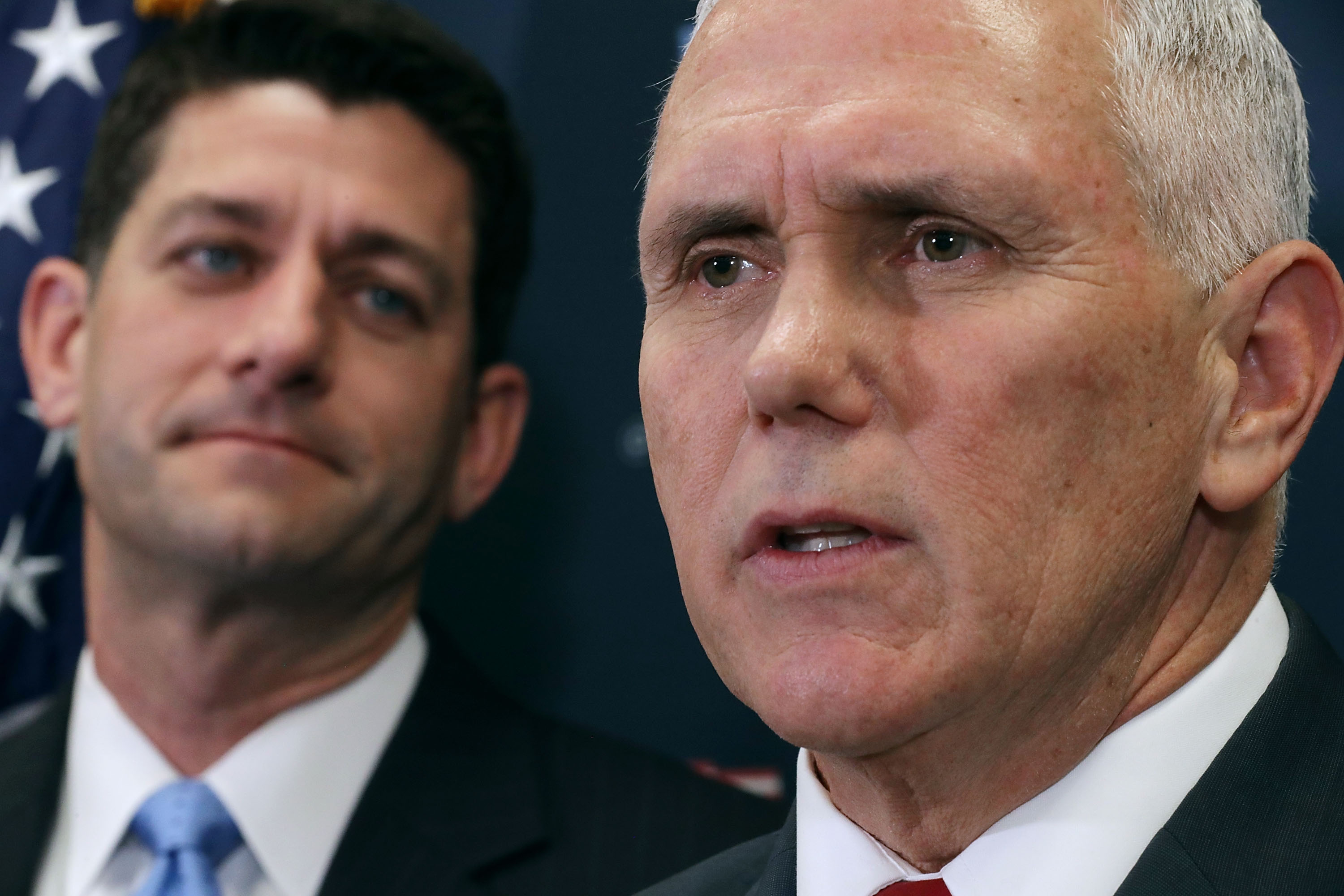 Vice President-Elect Gov. Mike Pence Meets With House Republicans In Capitol Hill