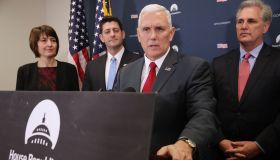 Vice President-Elect Gov. Mike Pence Meets With House Republicans In Capitol Hill