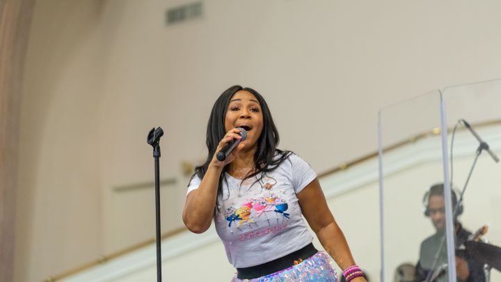 Erica Campbell Performs at Gospel Music Explosion 2018