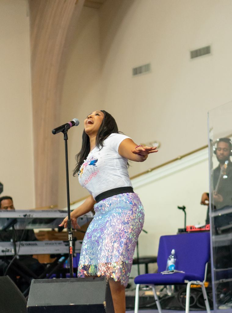 Erica Campbell Performs at Gospel Music Explosion 2018
