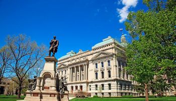 State capitol building in Indianapolis Indiana