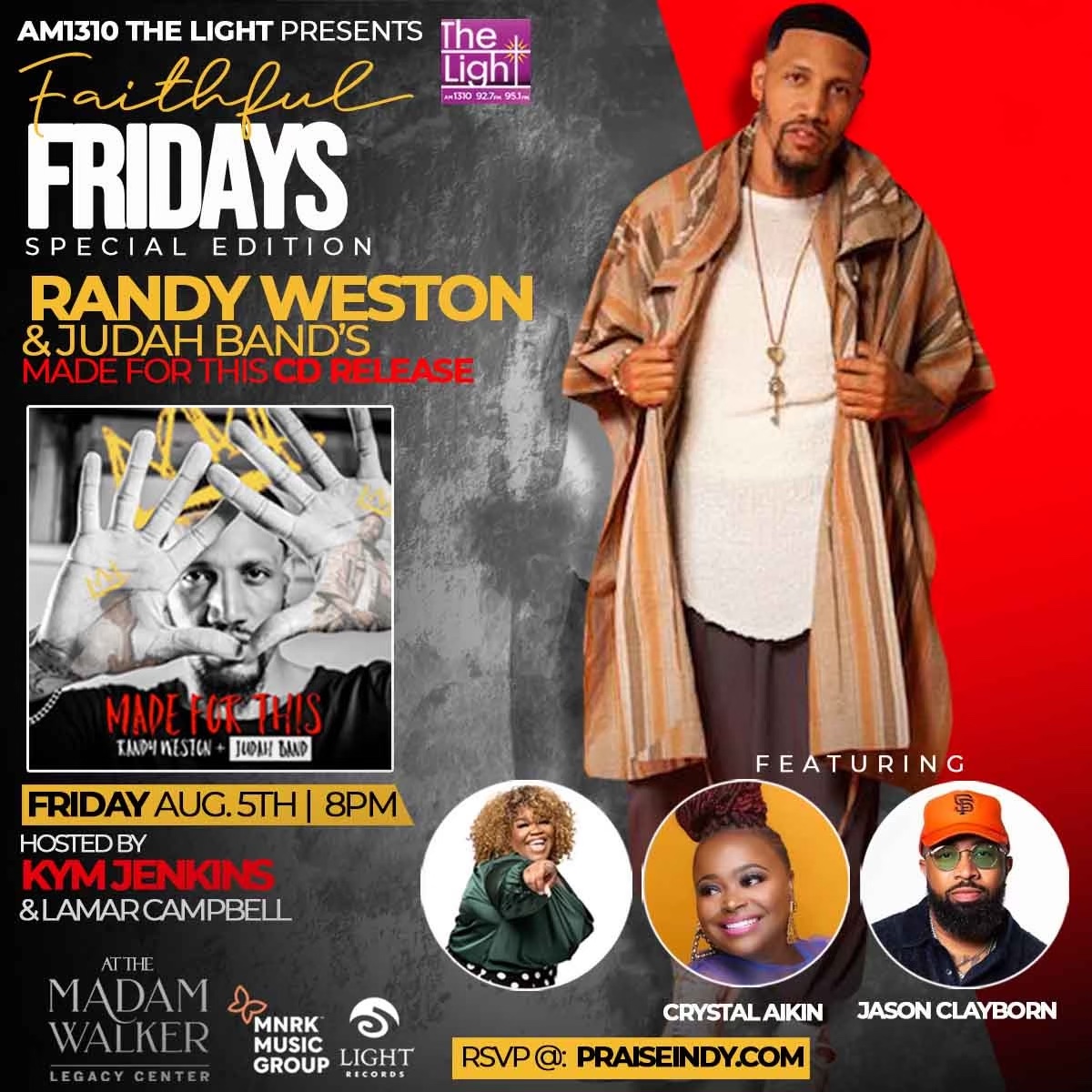 Update Faithful Fridays flyer Radio One Indy 2022